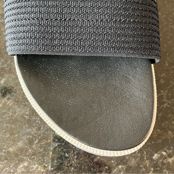 New Sorel Roaming Easy Slide Sandals, Casual Stretch Black Slides, Athleisure - Picture 5 of 14
